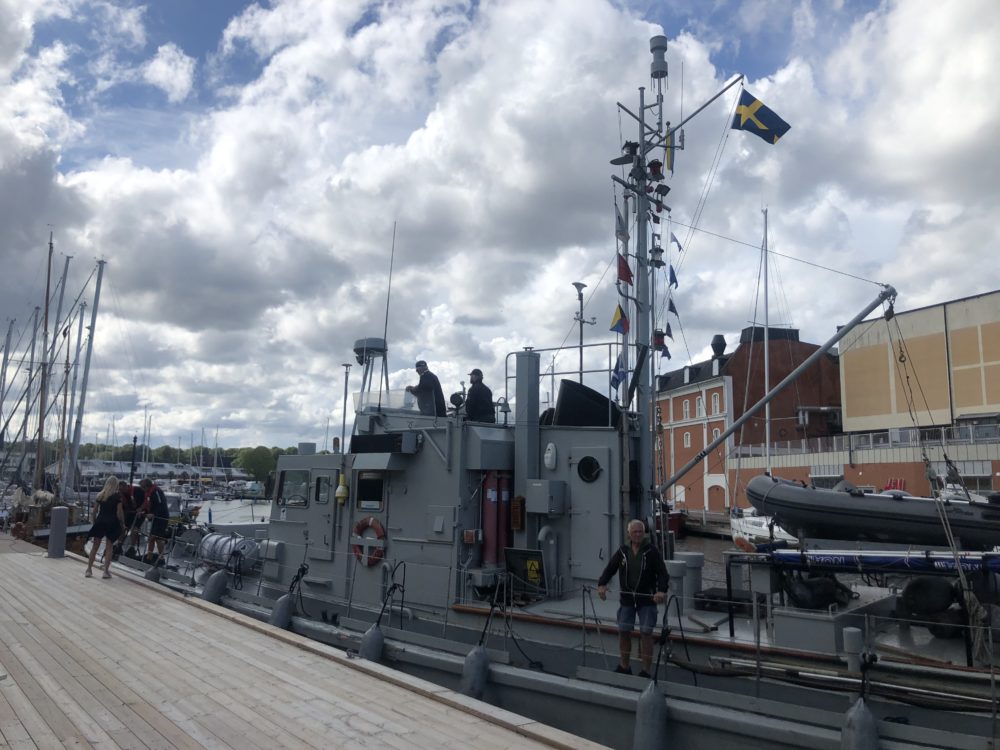 green trees on cliff