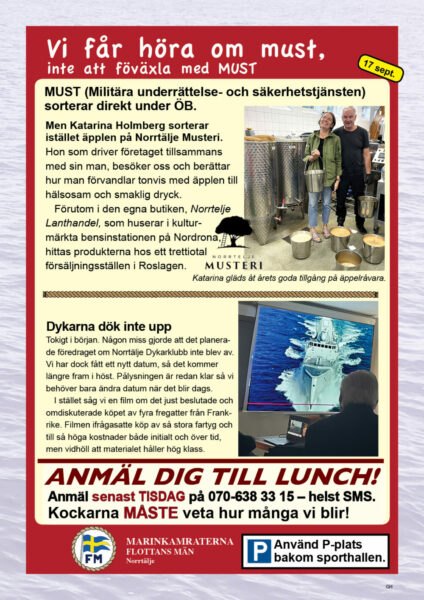 Om musteriet i Norrtälje